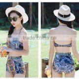 Three Pieces Bikini Sets Bohemia School Girls Beach Wear thumbnail-1