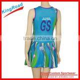 Pro Team Custom Netball Jersey Custom Sublimation Basketball Jersey Netball Dresses thumbnail-6