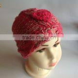 Computer Machine and Hand Made Red Lovely Girl's Fashion Cute Children Knitted Hats Factory thumbnail-6