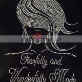 Fearfully and Wonderfully Made Glamour Girl Rhinestone Transfer Iron On thumbnail-1