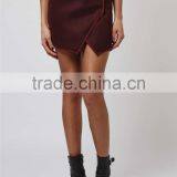 Popular 2016 Angled Wrap Airtex Mini Skirt Wine Elegant Skirts Curly Willow Table Skirts thumbnail-2