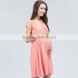 Maternity Dresses Ladies Nursing Clothing Korean Style Pregnant Women Skirts thumbnail-3