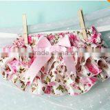 Cute Baby Cotton Bloomer Froal Diaper Cover With Bowknot Silk Ribbon Froal Patterns to Choose From us thumbnail-1