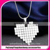 Silver Plated Pendant With Heart-shaped Necklace thumbnail-1