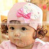 New Feather Baby Headband Head Piece Elastic Flower thumbnail-1