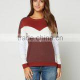 2016 Wensfashion Custom Women Leather Sleeve Sweatshirt and Long Sleeved Sweatshirt thumbnail-5