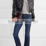High Quality Woman Wearing Cashmere Thin Striped Turtleneck Sweater thumbnail-4