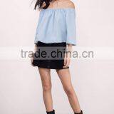 2017 Latest Fashion Design Lady Clothing Summer off Shoulder Women Top thumbnail-2