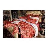 Silk Cotton Blended Luxury Bed Sets Comfortable Romantic Red For Home thumbnail-1