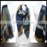 New Fashion Warm Soft Plaid Blanket Scarf thumbnail-3
