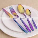 High Quality 304 Stainless Steel Spoon Knife / Nsq Titanium Plate Stainless Steel Spoon /fancy Dinnerware Tableware