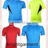 100% Polyester Cycling Short Sleeve Shorts Downhill Jersey Half-zipper Cycling Shorts thumbnail-1