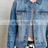 China Factory Supply Long Sleeve Classic Denim Jacket Women Cheap Wholesale thumbnail-2