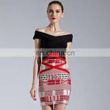 Italian off Shoulder Tone Drop Shipping Formal Dress Suits Women thumbnail-1