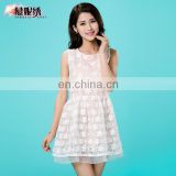 Women dress with flower lace