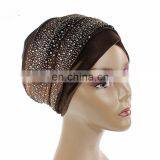 Sky Star Ironed Tthe Velvet Hood Muslim Long Tail Cap Wrap Head Scarf Hat thumbnail-4