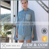 High-End Handmade Female Collar T-Shirt thumbnail-3