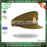 High Quality Custom army caps Flat Officer Caps