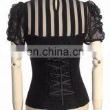 Steampunk Gothic Blouse With Jabot and Octopus Brooch thumbnail-2