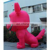 Hot Selling Customized Cartoon Annimals/cute Pink Dog Custom Inflatable thumbnail-2