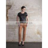 2013 EUROPE NEW FASHION DESIGN WOMENS LEATHER TOPS/WOMENS LEATHER VESTS