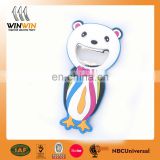 Custom personalized cute white bear PVC beer bottle openers