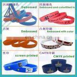 Promotional Debossed Inkfilled Logo Cheap Silicone Wristbands thumbnail-6