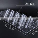 2017 Customized Round Tube Makeup Cosmetic Dispenser Perspex Acrylic Eyeliner Pen Display Rack thumbnail-4