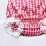 2019 New Baby Bodysuit Baby Climbing Suit Baby Plaid Lace Bodysuits Girl Backless Bodysuit Onesie thumbnail-6