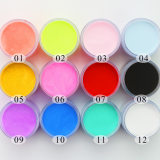 Multi Color Nail Acrylic Powder Colored Acrylic Powder