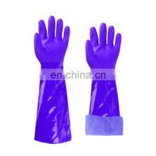 Wholesale Custom High-quality Flocking Lined Cold-proof Household PVC Gloves thumbnail-1
