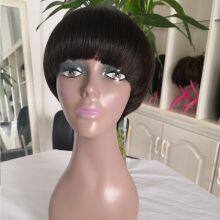 High Quality Natrual Color Short Human Hair Wig Wholesaler thumbnail-2