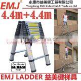 4.4m+4.4m Double Telescopic Ladder
