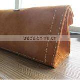 Handmade Cow Leather Cosmetic Organizer Bag Large Capacity Clutch Pen Bag for Travel thumbnail-4