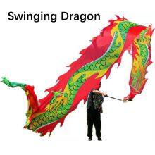 Swinging Dragon Dance Kits Supplies Adults Spring Festival New Year Juggling With Colorful Ribbon Sport Accessoires Props