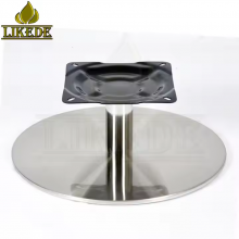 Stainless Steel Round Flat Swivel Base Metal Rolling Chair Legs Use Metal Material thumbnail-4