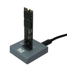 M.2 NVME SSD&HDD Dual-bay Disk Hard Drive Support SSD M Key Offline Clone M.2 Sata SSD Docking Station