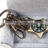 Factory Direct Sales Custom Metal Compass Keychain thumbnail-3