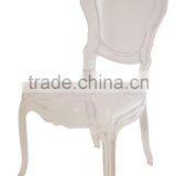 Modern Leisure Dining Clear Resin Bella Plastic Chairs thumbnail-2