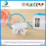Multi Usb Travel Charger Home Charger Wall Charger EU,US, AU Plug thumbnail-4