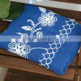New Style Soft Long Cotton Flower Embroidery Hijab thumbnail-2