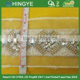 High Quality Fashion Beaded Sequin Trims With Acrylic Stone for Clothing M100 thumbnail-1