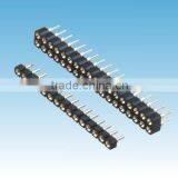 2.54mm Female Header,double Row,straight With Round Pin