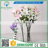 2016 Wholesale Multicolor Latex Artificial PU Flowers Lily Real Touch Bouquet Wedding Bridal Decor Display Flower thumbnail-6