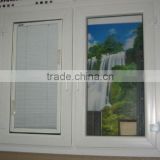American style pvc windows with built in blind, pvc casement windows