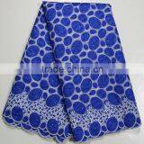 Wholesale high quality african organza african laces embroidery fabric for bridal wedding dress