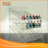 Carboard Clear Acrylic Nail Polish Display Stand With different Logo