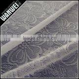 four petals designer flower gray elastic bright nylon spandex hollow lace fabric for spring and summer dress 4194