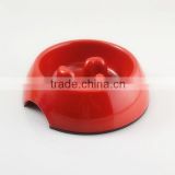 OEM plastic products manufacturer, small slide-risistant slow feed pet bowl