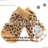 S33 cotton knitted fashion animal print dog socks